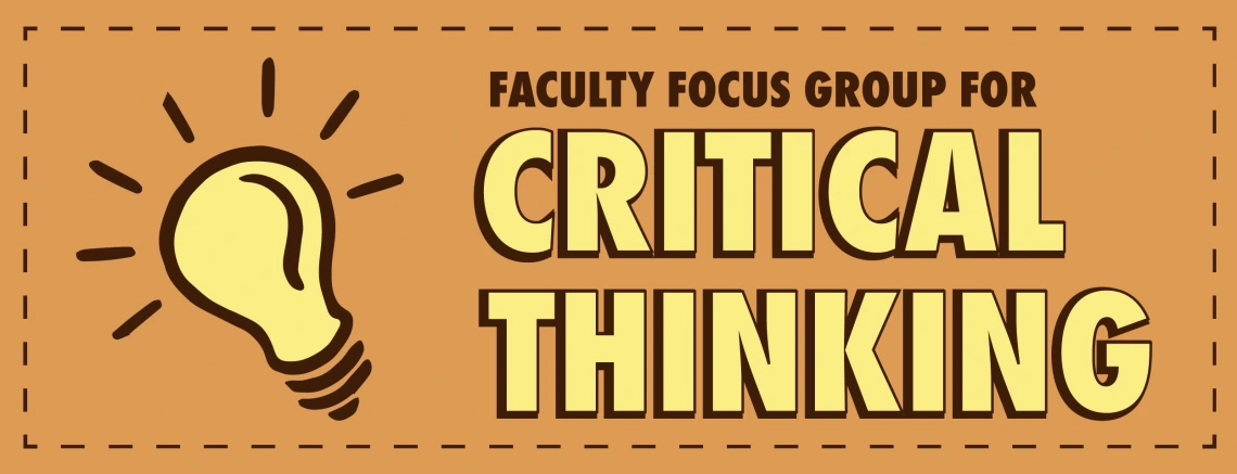 Faculty focus group for critical thinking logo